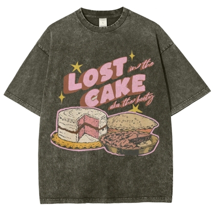 Lost in the Cake Vintage Snowflake Washed T-Shirt-moweekender