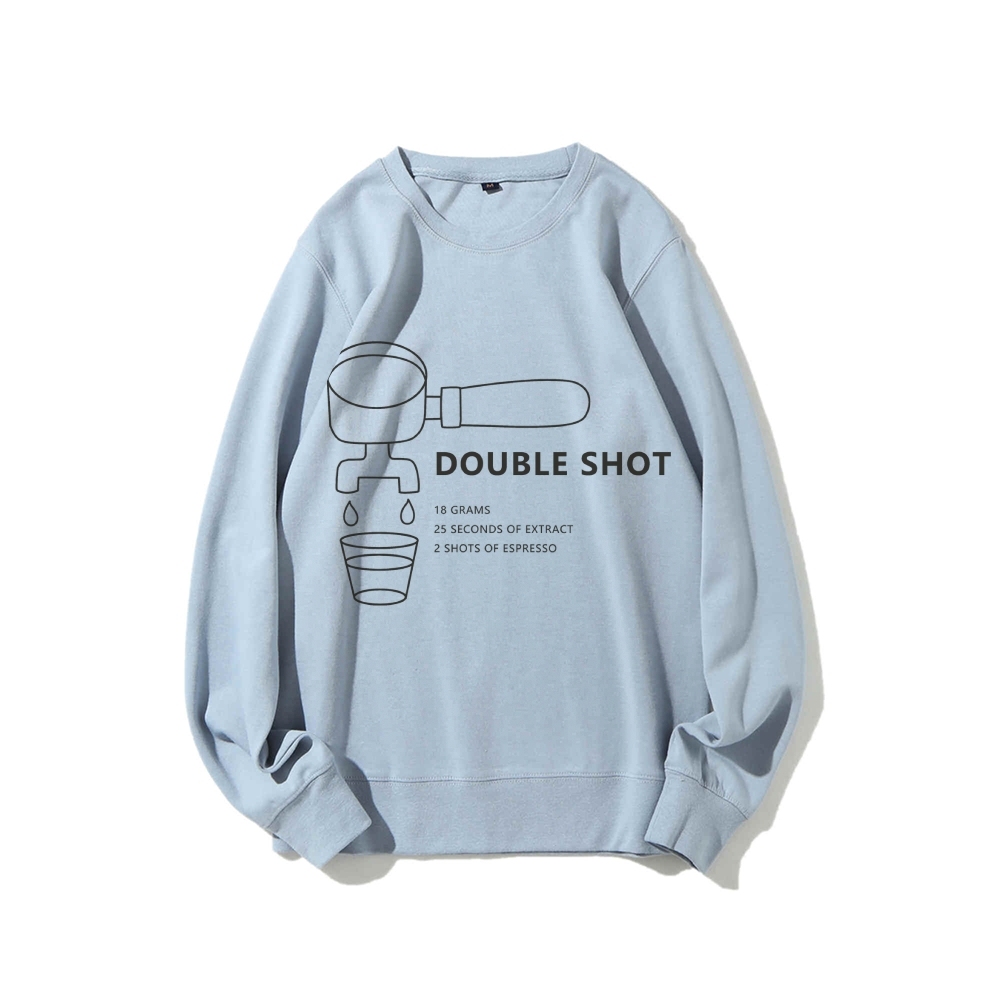Double Shot Casual Crewneck Sweatshirt-moweekender
