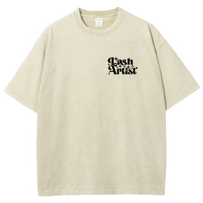 Lash Artist Vintage Snowflake Washed T-Shirt-moweekender