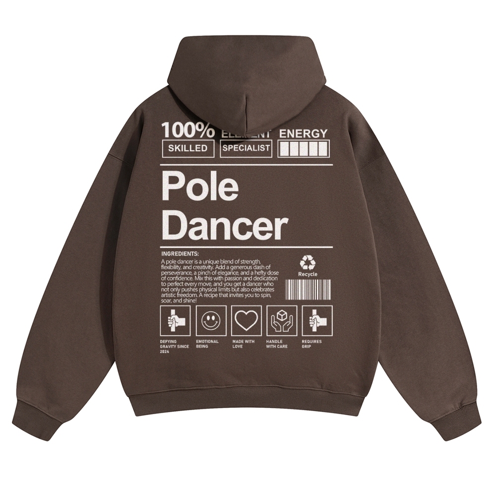 Pole Dancer Solid Color Hoodie