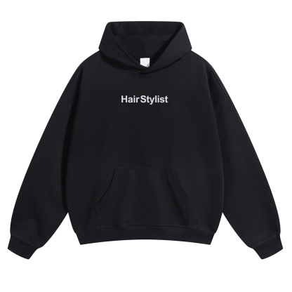 Hair Stylist Pattern Unisex Casual Anime Print Hoodie-moweekender