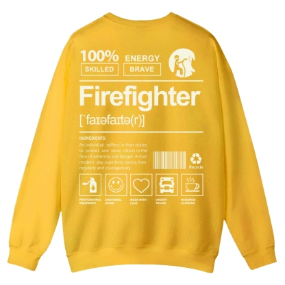 Firefighter Casual Crewneck Sweatshirt-moweekender