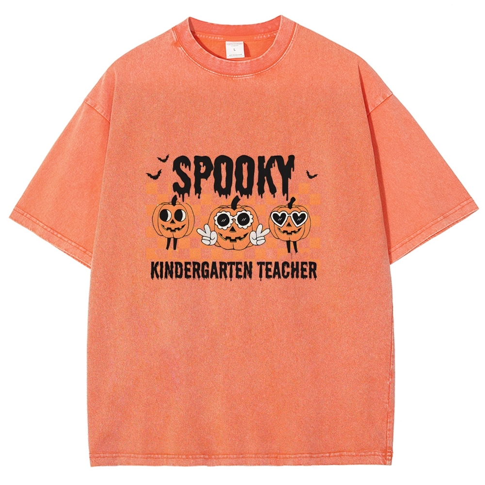 Halloween Unisex Fit Washed T-Shirt-moweekender
