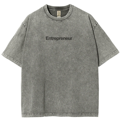 Entrepreneur Unisex Fit Washed T-Shirt-moweekender