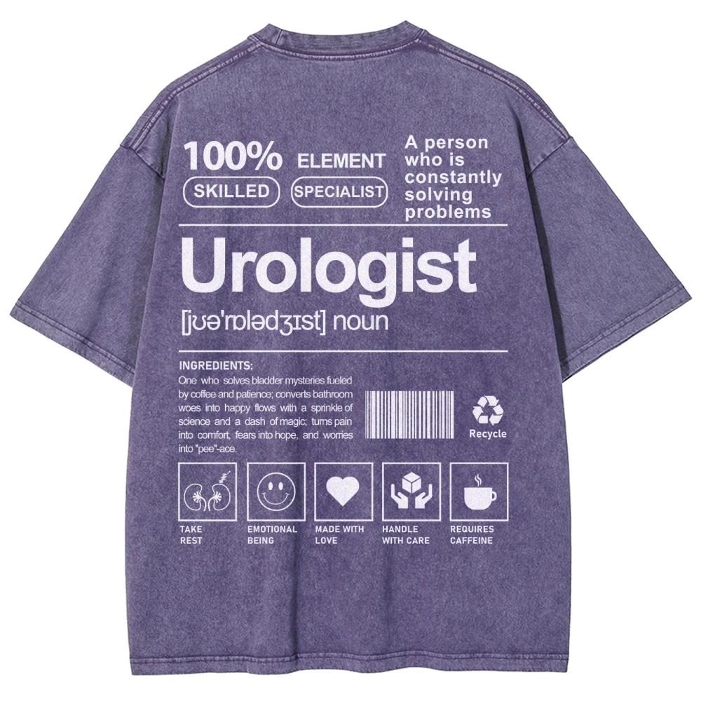 Urologist Unisex Fit Washed T-Shirt-moweekender