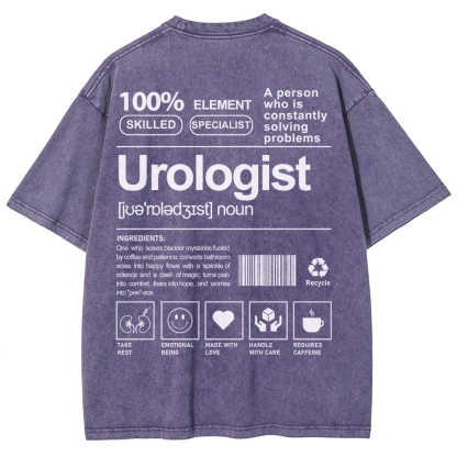 Urologist Unisex Fit Washed T-Shirt-moweekender