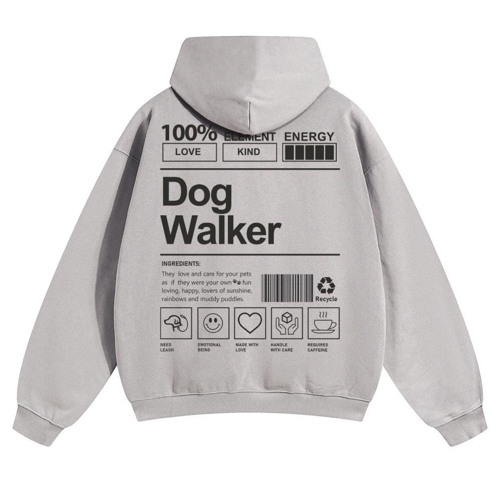 Dog Walker Unisex Casual Anime Print Hoodie-moweekender