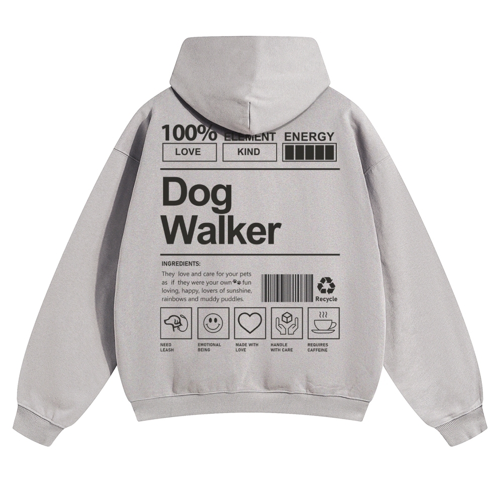 Dog Walker Unisex Casual Anime Print Hoodie-moweekender