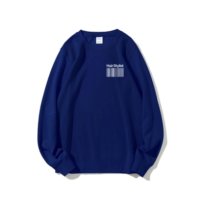 Hair Stylist Crew Neck Long Sleeve Sweatshirt-moweekender