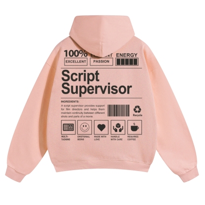 Script Supervisor Unisex Casual Anime Print Hoodie-moweekender