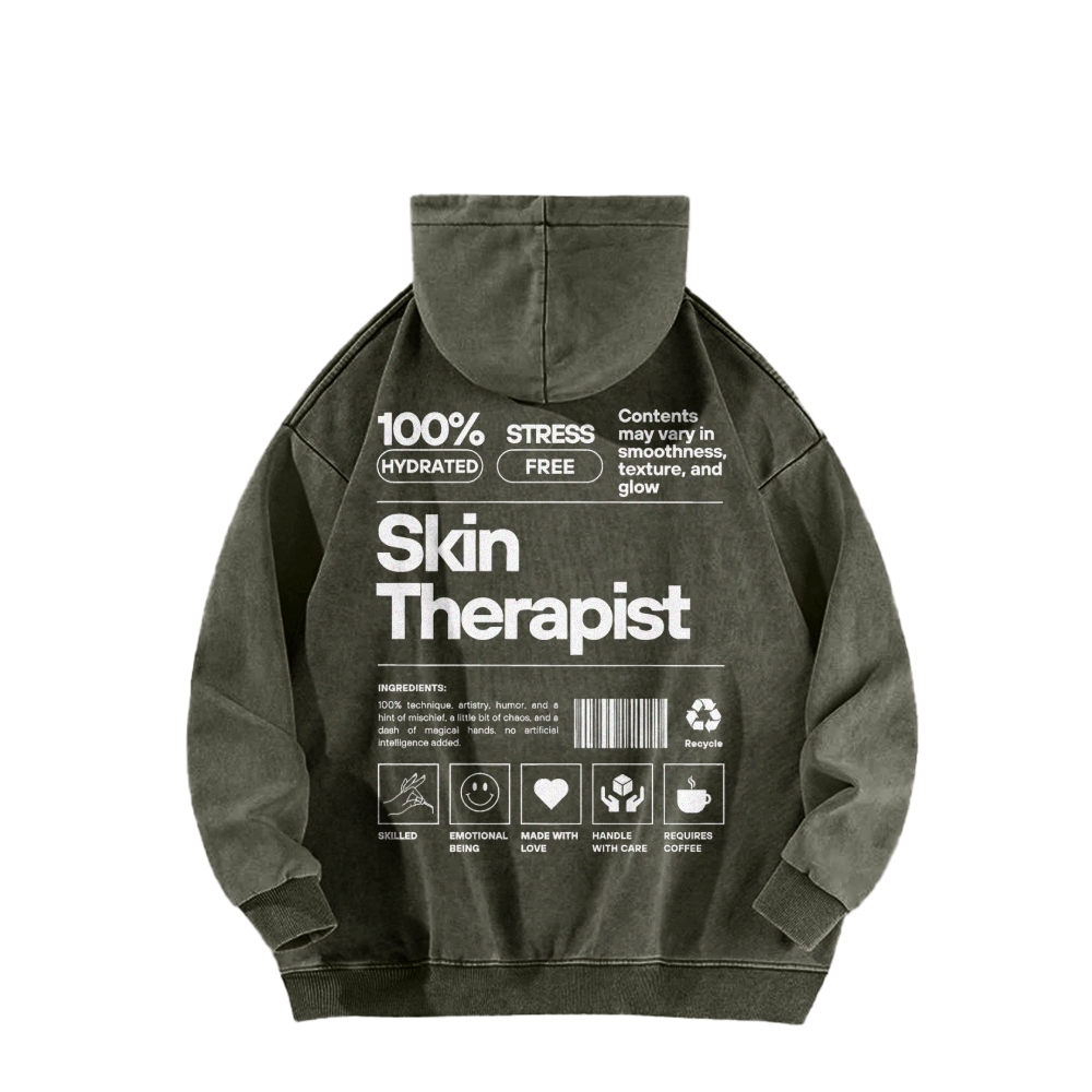 Skin Therapist Washed Hoodie-moweekender