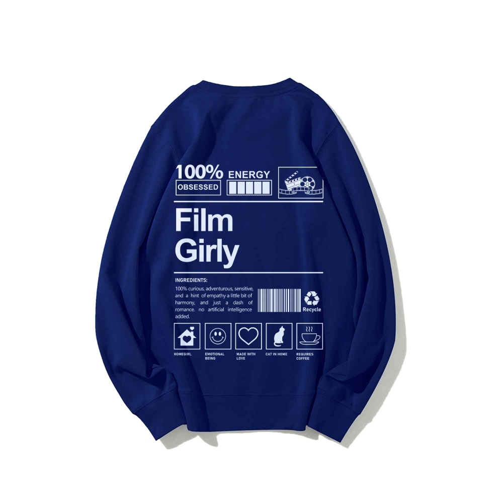Film Giry Casual Crewneck Sweatshirt-moweekender