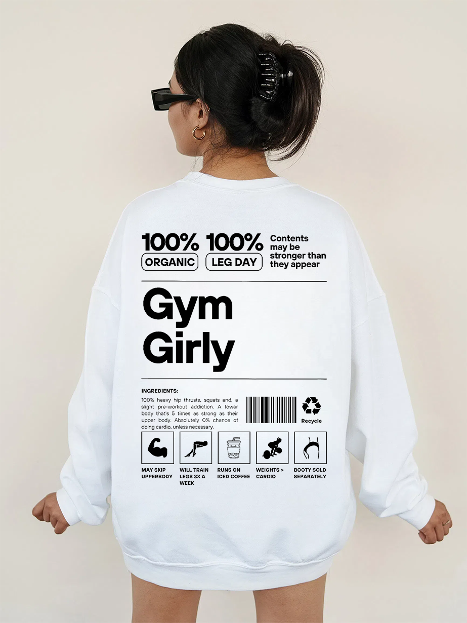 Gym Girl Long Sleeved Sweatshirt-moweekender