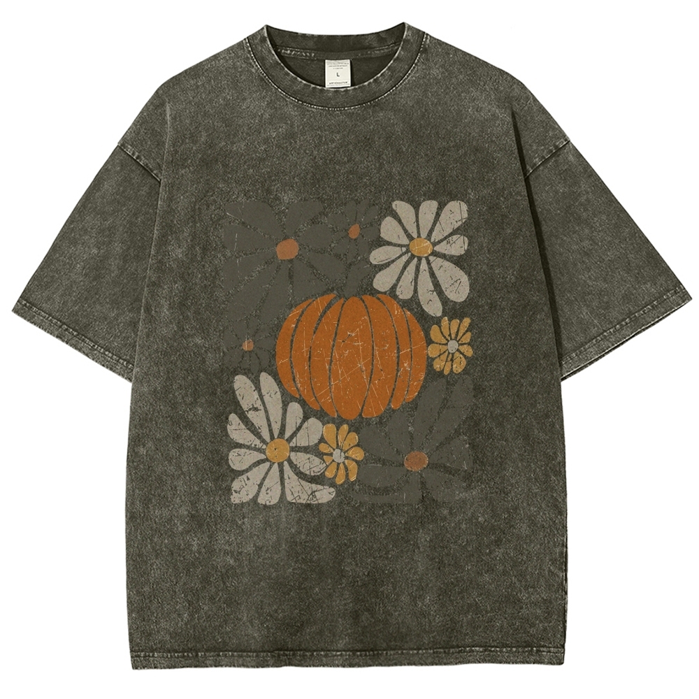Flowers Unisex Fit Washed T-Shirt-moweekender