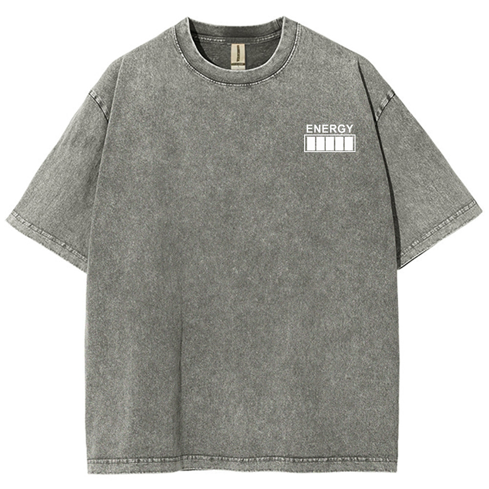 QR Code Customized Unisex Fit Washed T-Shirt