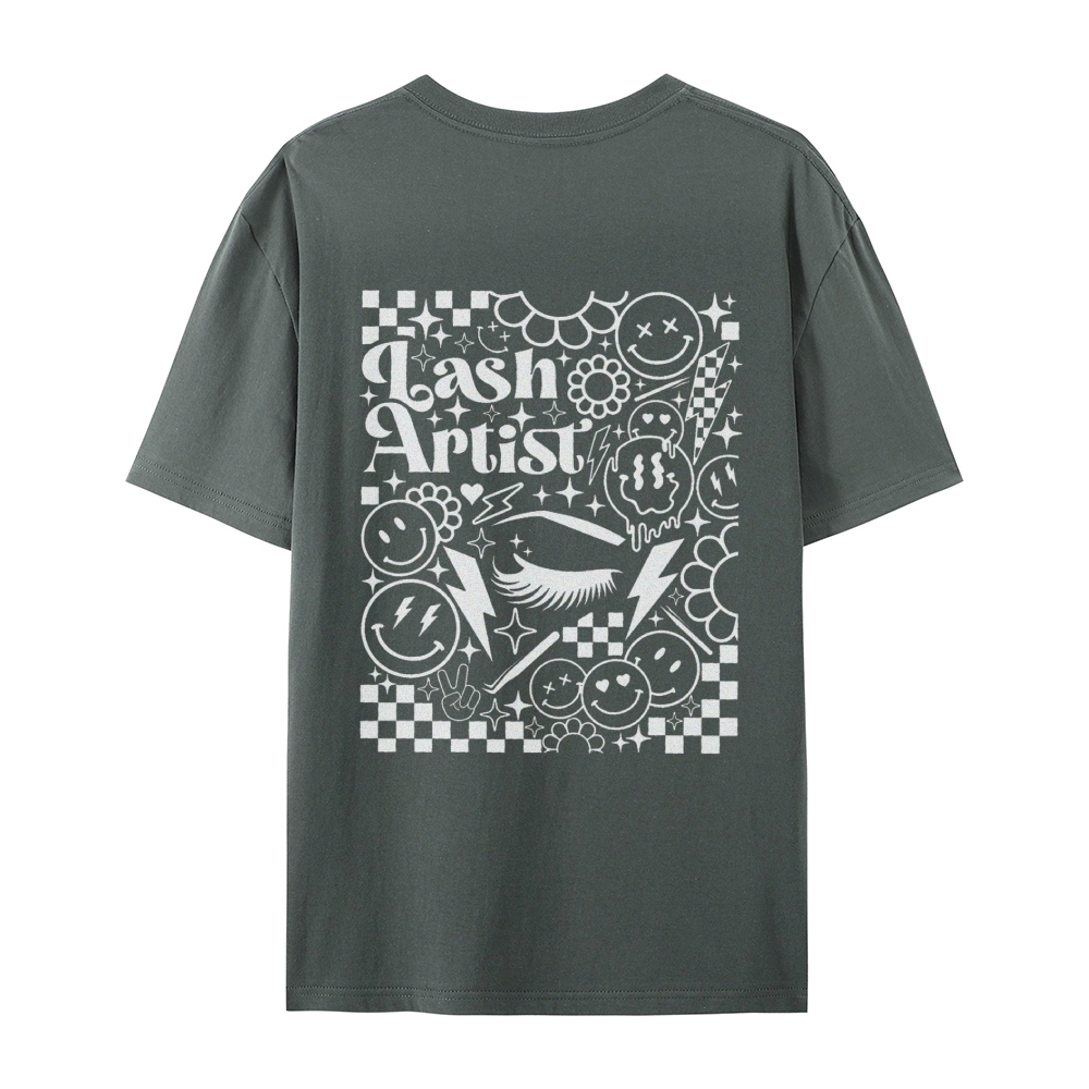Lash Artist Casual Short Sleeve T-Shirt-moweekender