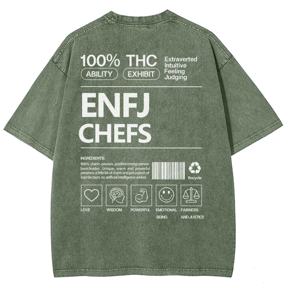 ENFJ  CHEFS WASHED T-SHIRT