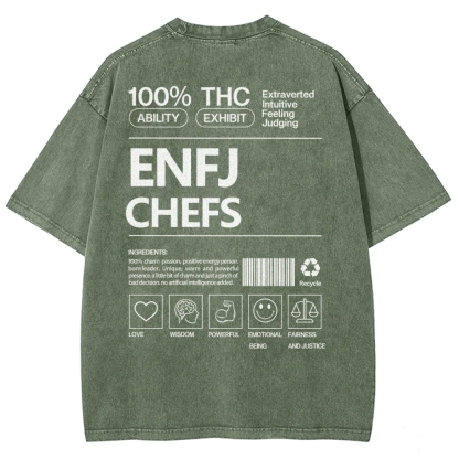 ENFJ  CHEFS WASHED T-SHIRT