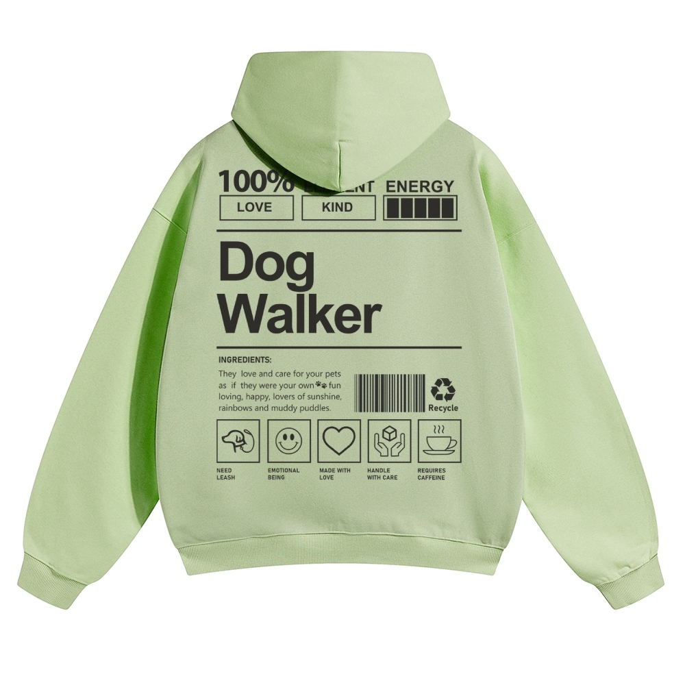 Dog Walker Unisex Casual Anime Print Hoodie-moweekender