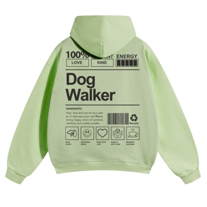 Dog Walker Unisex Casual Anime Print Hoodie-moweekender