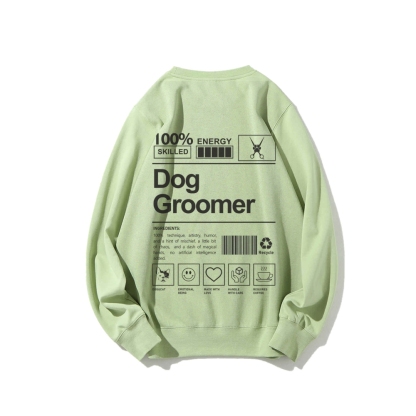 Dog Groomer Casual Crewneck Sweatshirt-moweekender