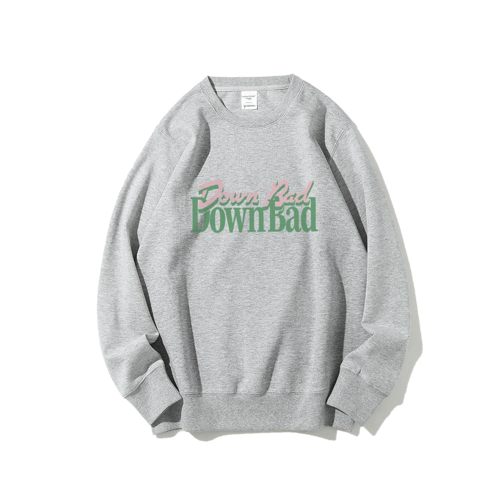 Down Bad Crying At The Gym Casual Crewneck Sweatshirt-moweekender