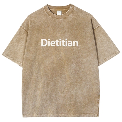 Dietitian Unisex Fit Washed T-Shirt-moweekender
