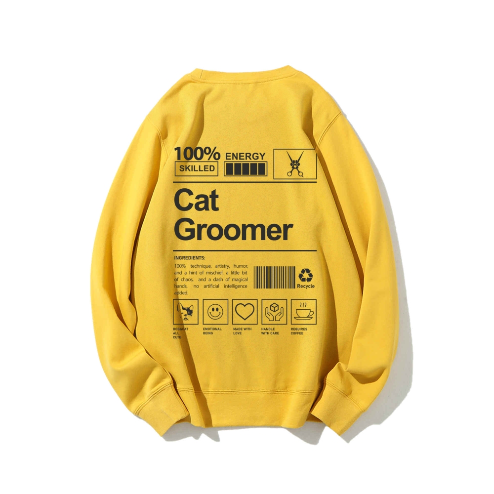 Cat Groomer Casual Crewneck Sweatshirt-moweekender
