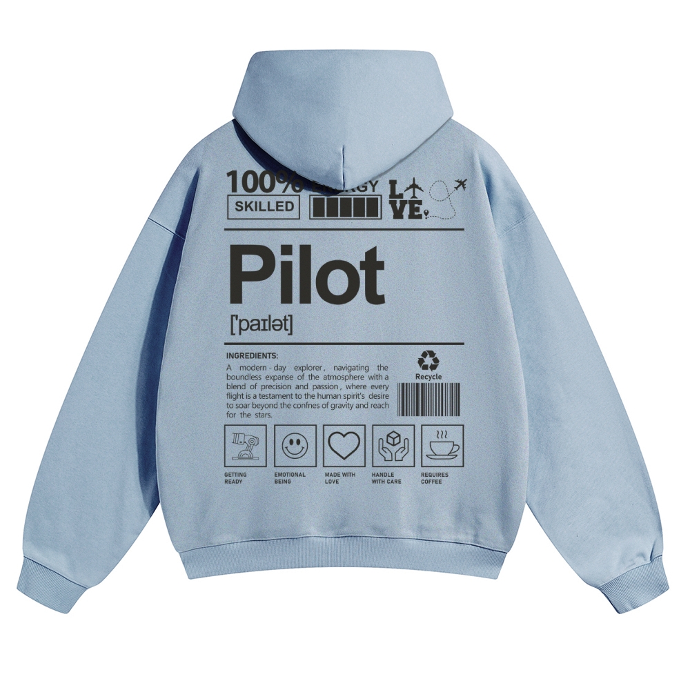 Pilot Solid Color Hoodie-moweekender