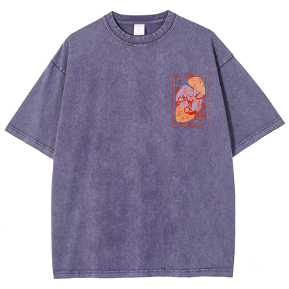 IYKYK Lesbian Sapphic Unisex Fit Washed T-Shirt-moweekender