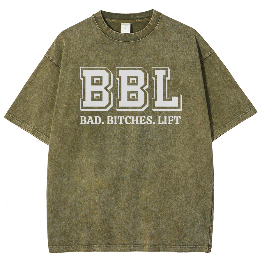 BBL Unisex Fit Washed Oversized T-Shirt-moweekender