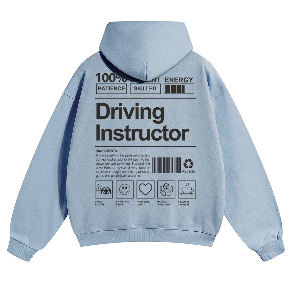 Driving Instructor Unisex Casual Anime Print Hoodie-moweekender