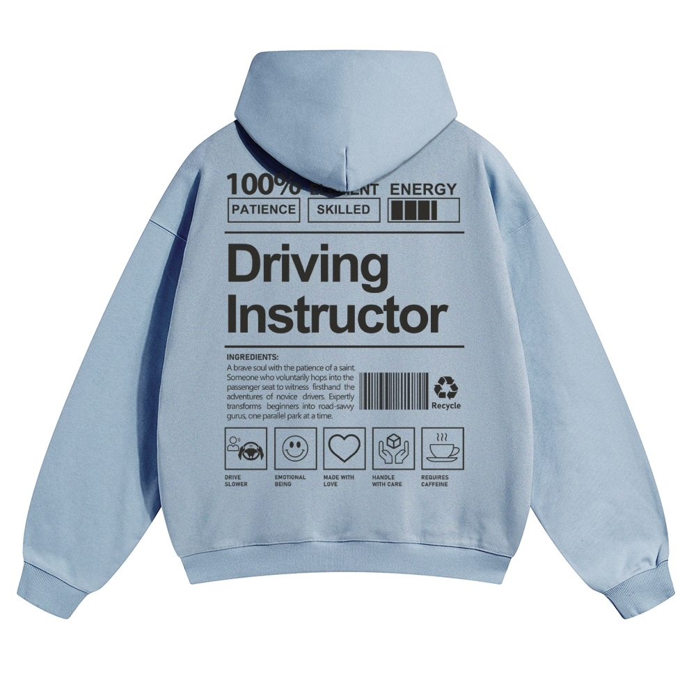 Driving Instructor Unisex Casual Anime Print Hoodie-moweekender
