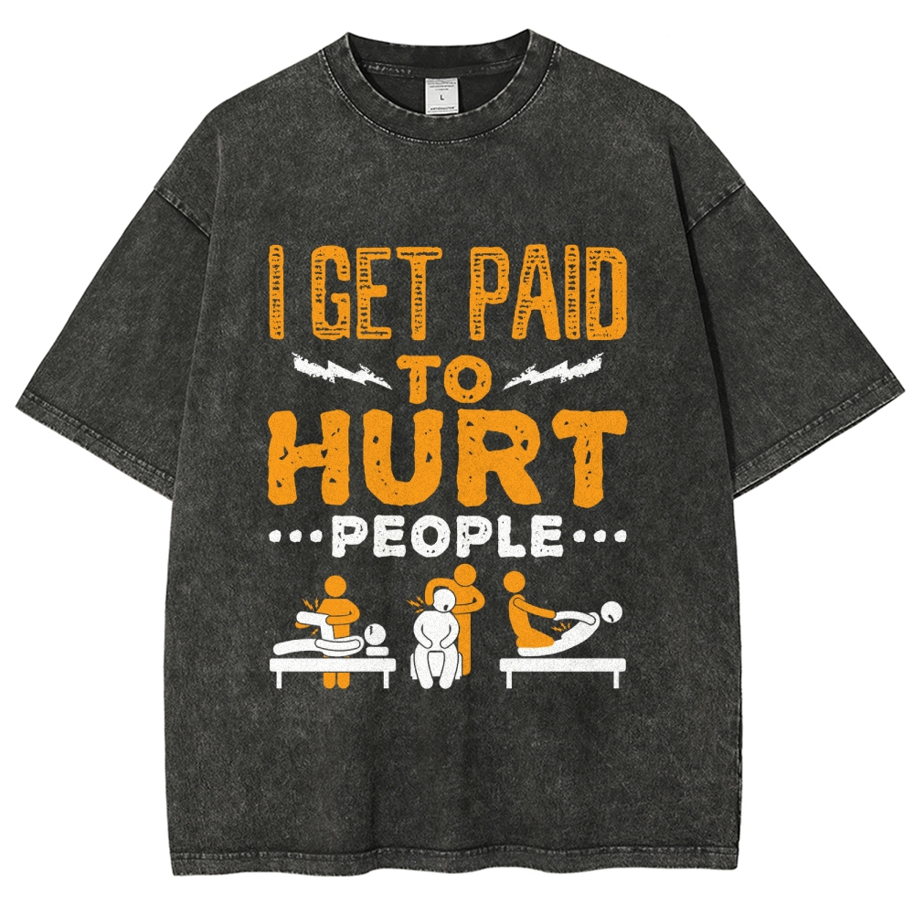 Physical Therapy Unisex Fit Washed T-Shirt-moweekender
