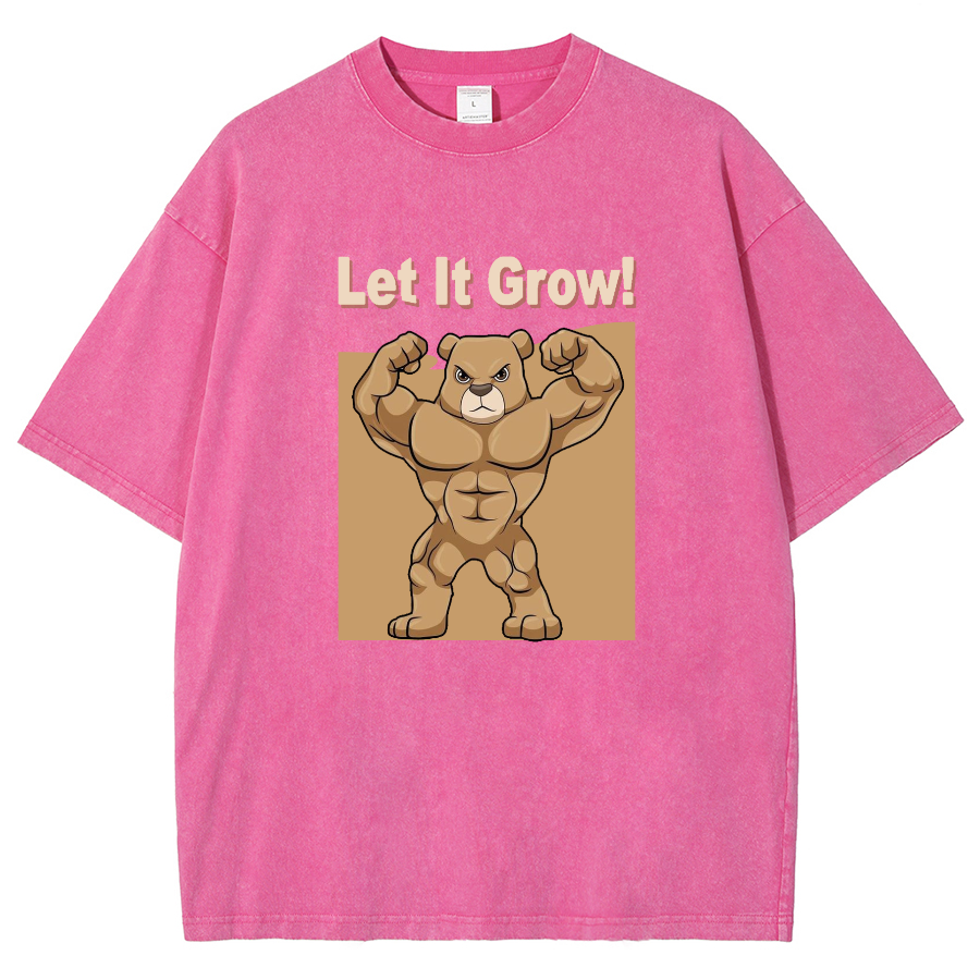 Let It Grow! Unisex Fit Washed T-Shirt-moweekender
