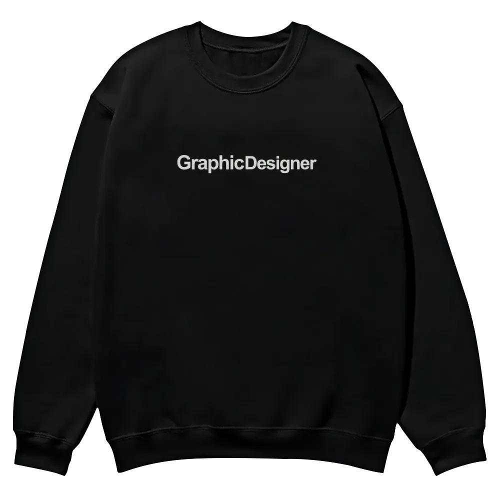 Graphic Designer Printed Crew Neck Sweatshirt-moweekender