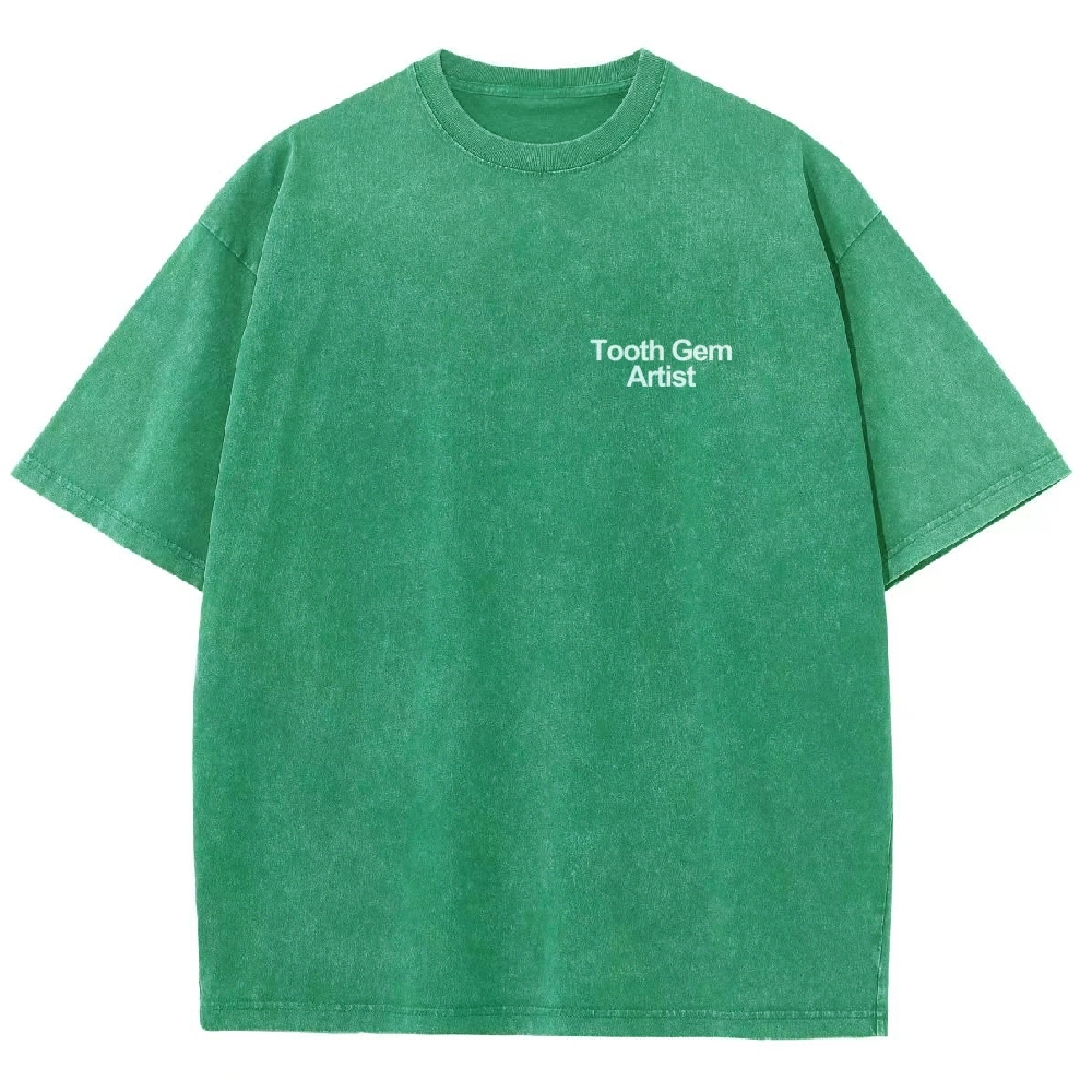 Tooth Gem Artist Unisex Fit Washed T-Shirt-moweekender