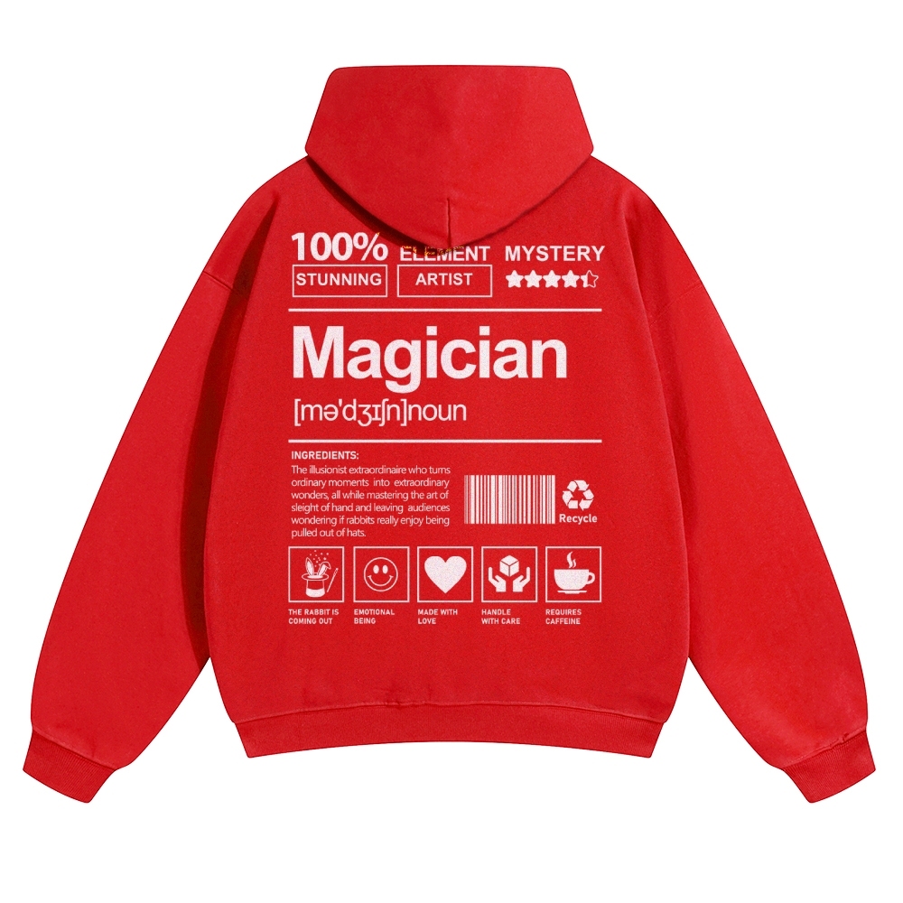 Magician Unisex Casual Anime Print Hoodie-moweekender