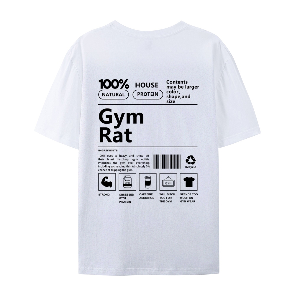 Gym Rat Casual Short Sleeve T-Shirt-moweekender