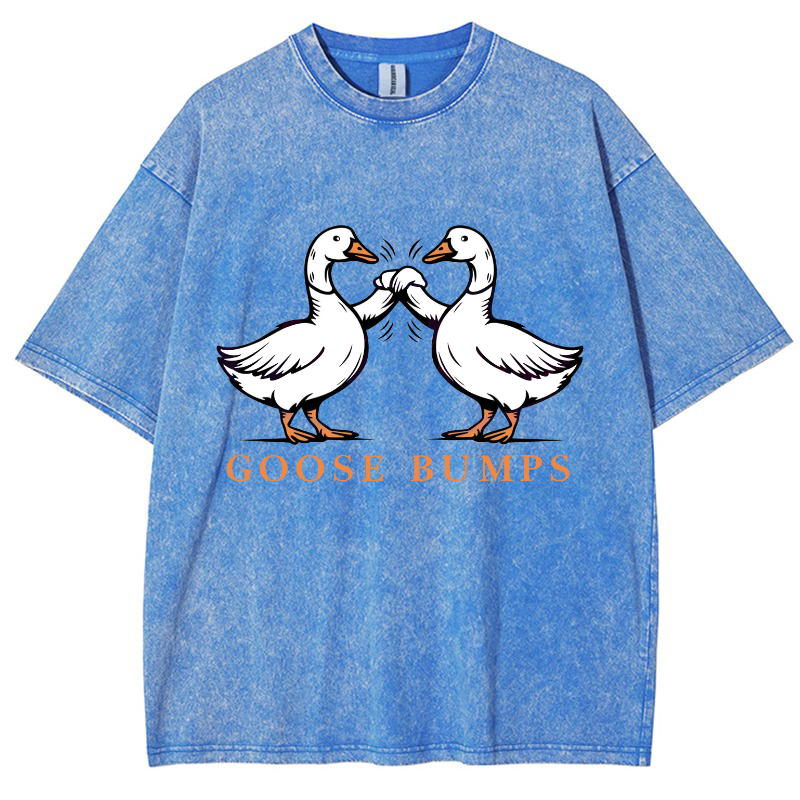 Goose Bumps Vintage Snowflake Washed T-Shirt-moweekender