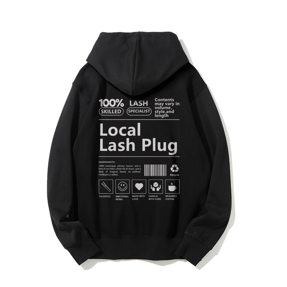 Local Last Plug Long Sleeved Hoodie-moweekender