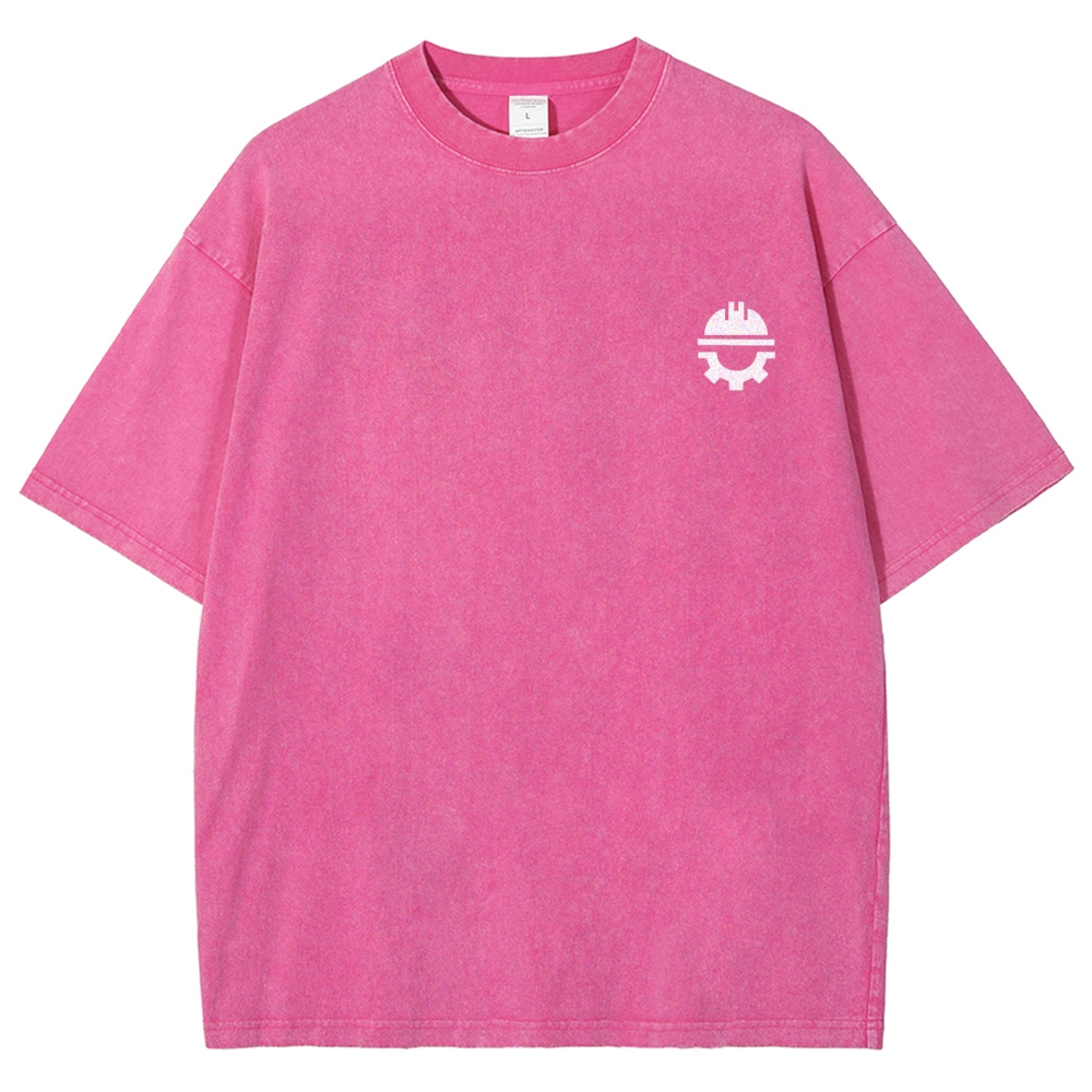 Civil Engineer Washed Vintage Short Sleeves T-Shirt-moweekender