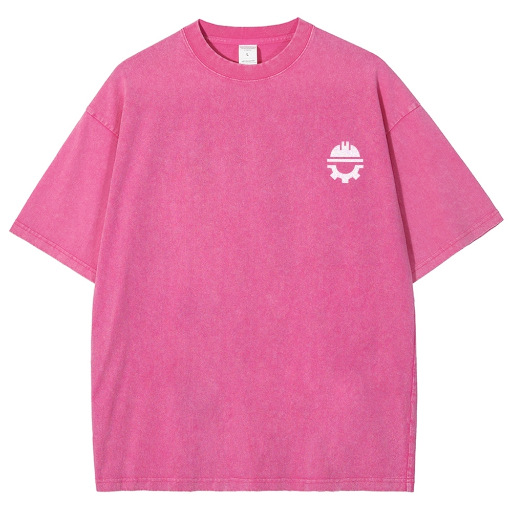 Civil Engineer Washed Vintage Short Sleeves T-Shirt-moweekender