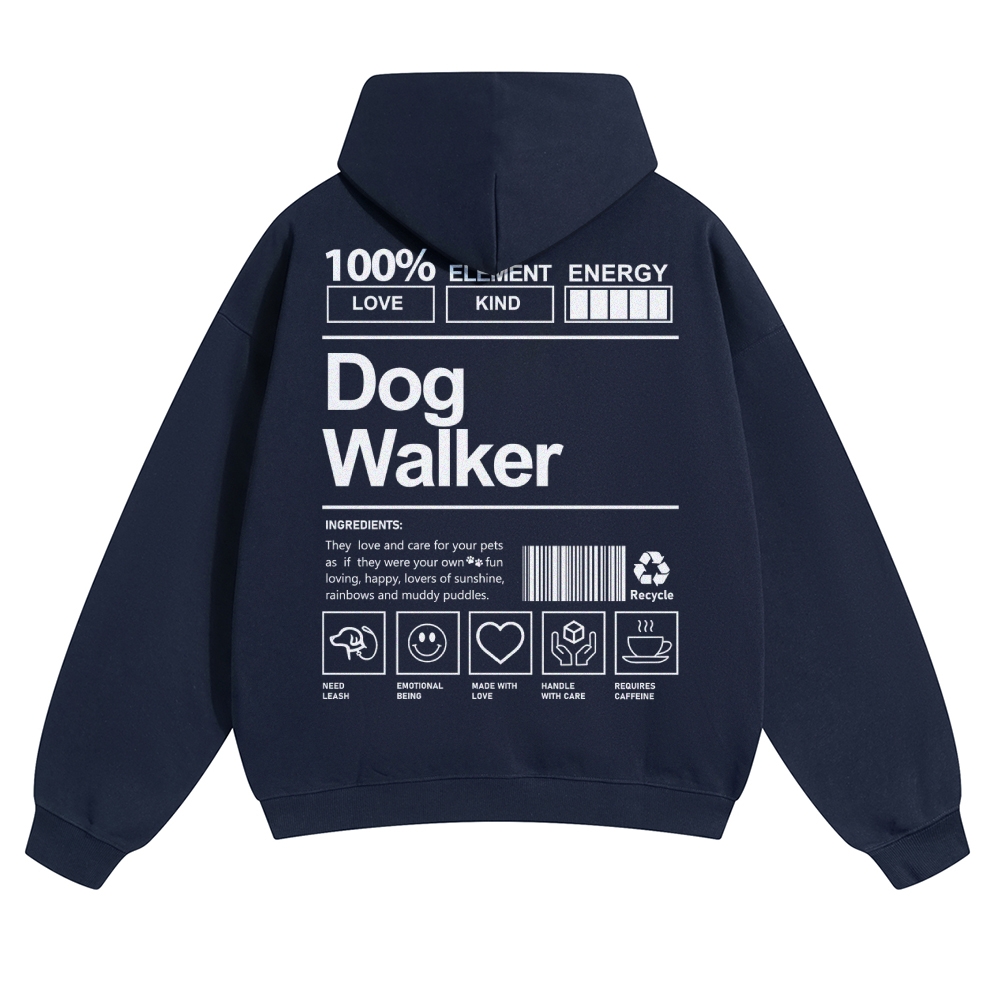 Dog Walker Unisex Casual Anime Print Hoodie-moweekender