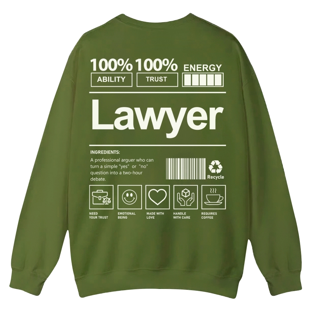 Lawyer Casual Crewneck Sweatshirt