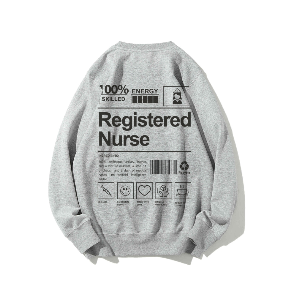 Registered Nurse Casual Crewneck Sweatshirt-moweekender