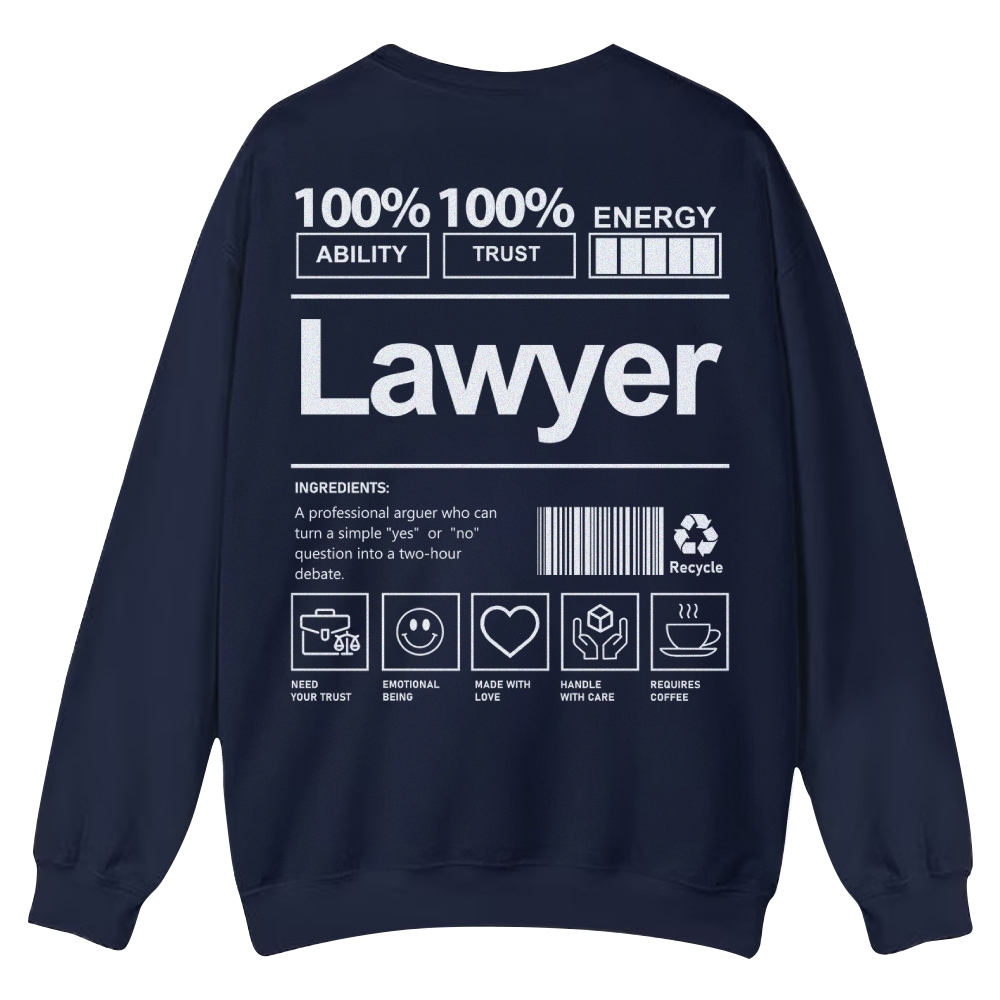 Lawyer Casual Crewneck Sweatshirt