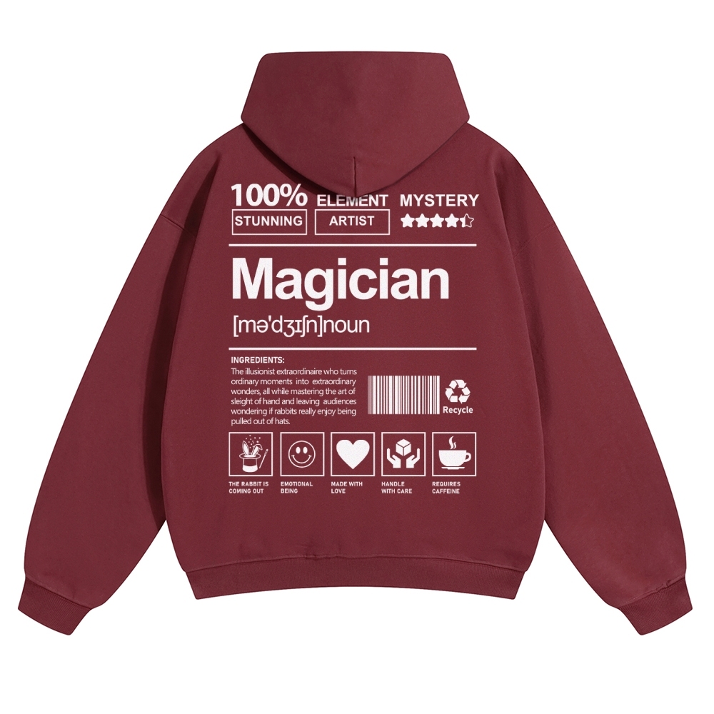 Magician Unisex Casual Anime Print Hoodie-moweekender