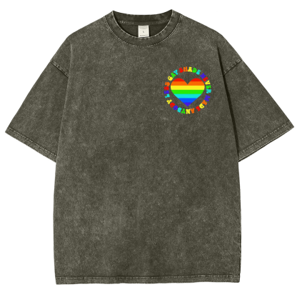 Shade Never Made Anyboday Less Gay Unisex Fit Washed Oversized T-Shirt-moweekender