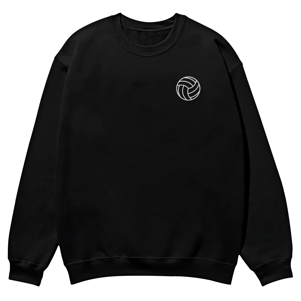 Volleyball Player Printed Crew Neck Sweatshirt-moweekender